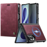Samsung Z Fold8 CaseMe C49 Detachable Flip Cover RFID Protection Card Holder - Red - Noco