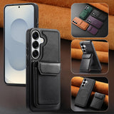 Samsung Galaxy S26 5G - CaseNeo Retro Cover with Magnetic Detachable Card Holder Self Aligning - Noco
