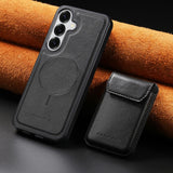 Samsung Galaxy S26 5G - CaseNeo Retro Cover with Magnetic Detachable Card Holder Self Aligning - Noco