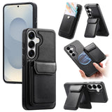 Samsung Galaxy S26 5G - CaseNeo Retro Cover with Magnetic Detachable Card Holder Self Aligning - Noco