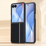 Samsung Galaxy Z Flip8 5G Ultra-thin Carbon Fiber Texture Phone Case - Yellow - NOCO