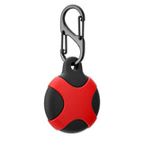 Two Piece AirTag Silicone Cover with Carabiner - For Apple AirTag Locator - Black and Red - Noco