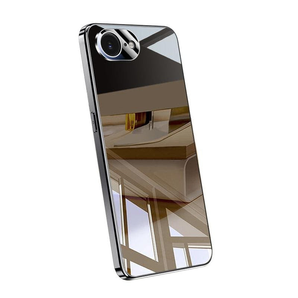 Apple iPhone 16e Electroplated Frame High Gloss Protective Cover - Black - GKK