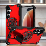 Samsung Galaxy S24+ / S25+ Ultra Rugged Magsafe Fidget Ring Armor Cover - Red - Noco