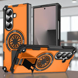 Samsung Galaxy Z Fold7 Rugged Magsafe Fidget Ring Armor Cover - Orange - Noco