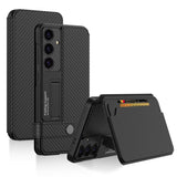 Samsung Galaxy S24 + 5G GKK Slimline Wallet with Cardholder and Stand - Carbon