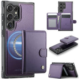 Samsung Galaxy S26 Ultra 5G - JH Rear Cover with Magnetic Detachable Wallet Self Aligning - Purple - Noco