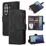 Galaxy Z Fold 8 Ultra 5G Multifunctional Zipper Wallet Leather Phone Case - Black - NOCO
