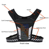 NC2205 Reflective Multi-Pocket Running Vest with Phone Pouch - Noco