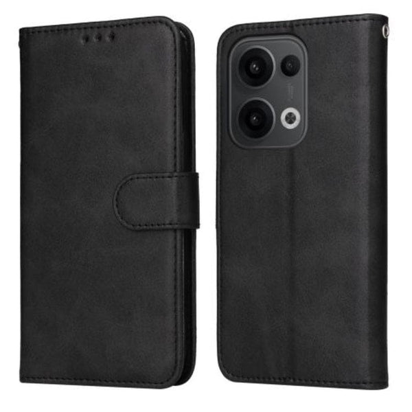 BORYA Cover Oppo Reno13 5G In Pelle PU Con Portafoglio E Blocco RFID - Custodia Flip Antiurto (Nero)