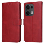 Oppo Reno 13 Pro / Reno 14 Pro 5G PU Leather Wallet Flip Cover Card Holder - Red - Noco