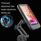 HL69 Waterproof Motorcycle/Bike Phone Mount Enclosure. Touch Screen Usable Magnetic Pad - Rock
