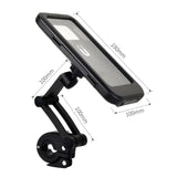 HL69 Waterproof Motorcycle/Bike Phone Mount Enclosure. Touch Screen Usable Magnetic Pad - Rock