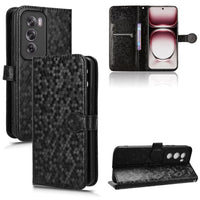 Oppo Reno 12 Pro 5G Honeycomb Wallet Flip Cover Card Holder - Black - Noco