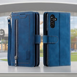 Samsung Galaxy A17 5G 9 Card Flip Tri-Fold Wallet Cover Zip Pocket - Blue - Noco