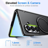 Samsung Galaxy Z Fold8 Ultra Kalebol 360 Degree Magnetic Ring Holder Case - Black - Noco