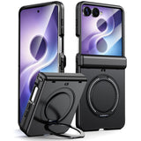 Samsung Galaxy Z Flip8 Kalebol 360 Degree Magnetic Ring Holder Case - Black - Noco