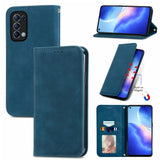 OPPO FIND X3 LITE / RENO 5 5G Deluxe Flip Phone Cover/Wallet with Card Slots - Blue - Noco