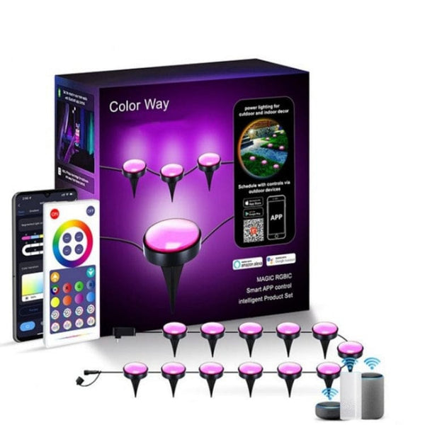 CP01 LED Wi-Fi Lawn Party Lights 15 Lights App control Patterns or Music Activated - smart Noco