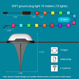 CP01 LED Wi-Fi Lawn Party Lights 15 Lights App control Patterns or Music Activated - smart Noco