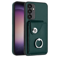 Samsung Galaxy A15 4G Rear 8 Card Wallet Cover with Ring/Stand - Green Noco