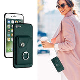 Apple iPhone 7 / 8 / SE Rear Cover with 8 Card Wallet and Ring/Stand - Noco