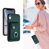 Apple iPhone XR Rear Cover with 8 Card Wallet and Ring/Stand - Noco