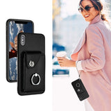 Apple iPhone X / XS Max Rear Cover with 8 Card Wallet and Ring/Stand - Noco
