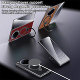 Oppo Find N6 Genuine Leather Shell | SULADA MagSafe Magnetic Holder Protective Cover with Stand - Sulada