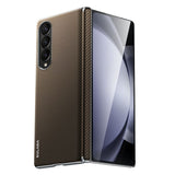 Samsung Galaxy Z Fold 4 Sulada Kevlar Series Premium Rear Cover - Brown - Sulada