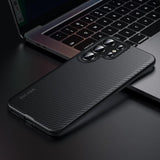 Samsung Galaxy S25 Ultra SULADA Kevlar Series Shockproof Case with Built-in Magnetic Ring - Black - Sulada