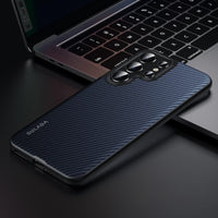 Samsung Galaxy S25 Ultra SULADA Kevlar Series Shockproof Case with Built-in Magnetic Ring - Blue - Sulada