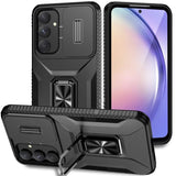 Samsung Galaxy A55 5G Armor Rugged Sliding Camera Cover with Metal Ring/Stand - Black - Noco