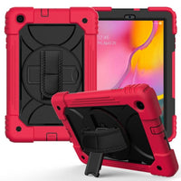 Samsung Galaxy Tab A 10.1 2019 Shockproof Tablet Cover with Stand/Hand Grip/Strap - Red Noco