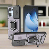 Oppo Reno13 5G Sliding Camera Cover with Metal Ring/Stand - Purple - Noco