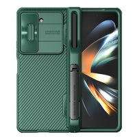 Samsung Galaxy Z Fold 5 Nillkin CamShield Premium Cover Removable Pen Holder Stand - Green