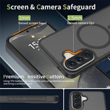 Samsung Galaxy A57 5G Matte Mag Ring Case | Anti-Fingerprint Translucent Black Cover - Noco