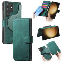 Samsung Galaxy S23 Ultra CaseNeo MW-03 2-in-1 Detachable Flip Cover Wallet - Green - Noco