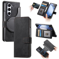 Samsung Galaxy Z Fold 6 CaseNeo MW-03 2-in-1 Detachable Flip Cover Wallet - Black - Noco