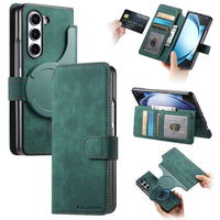 Samsung Galaxy Z Fold 6 CaseNeo MW-03 2-in-1 Detachable Flip Cover Wallet - Green - Noco