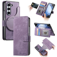 Samsung Galaxy Z Fold 6 CaseNeo MW-03 2-in-1 Detachable Flip Cover Wallet - Purple - Noco