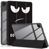 Samsung Galaxy Tab A9+ Acrylic Patterned Tri Fold Flip Cover and Tablet Stand Eyes Dont Touch Noco