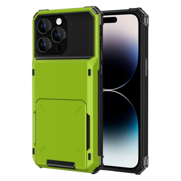 Apple iPhone 15 Pro Hard Cover with Card Storage Door - Green - Cover Noco