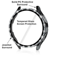 Samsung Galaxy Watch4 / Watch5 44mm Watch Case Protective Cover and Glass Screen Protection Jewel Surround - Cover Noco
