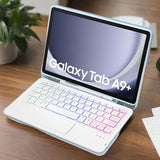 Samsung Galaxy Tab A11+ / A9+ Wireless Keyboard and Folio Cover with Touchpad Backlit Keys - Blue - Noco