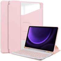 Samsung Galaxy Tab S9 FE Rotating Cover with Detachable Bluetooth Keyboard - Pink - Noco