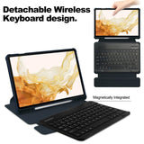 Samsung Galaxy Tab S9 FE Rotating Cover with Detachable Bluetooth Keyboard - Noco