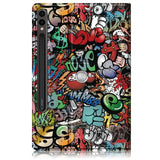 Samsung Galaxy Tab S9 + Patterned Rotating Flip Cover and Stand - Graffiti - Noco