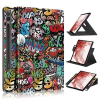 Samsung Galaxy Tab S9 + Patterned Rotating Flip Cover and Stand - Graffiti - Noco