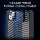 Apple iPhone 13 Kevlar Carbon Maximum Protection Rear Cover - Cover Noco